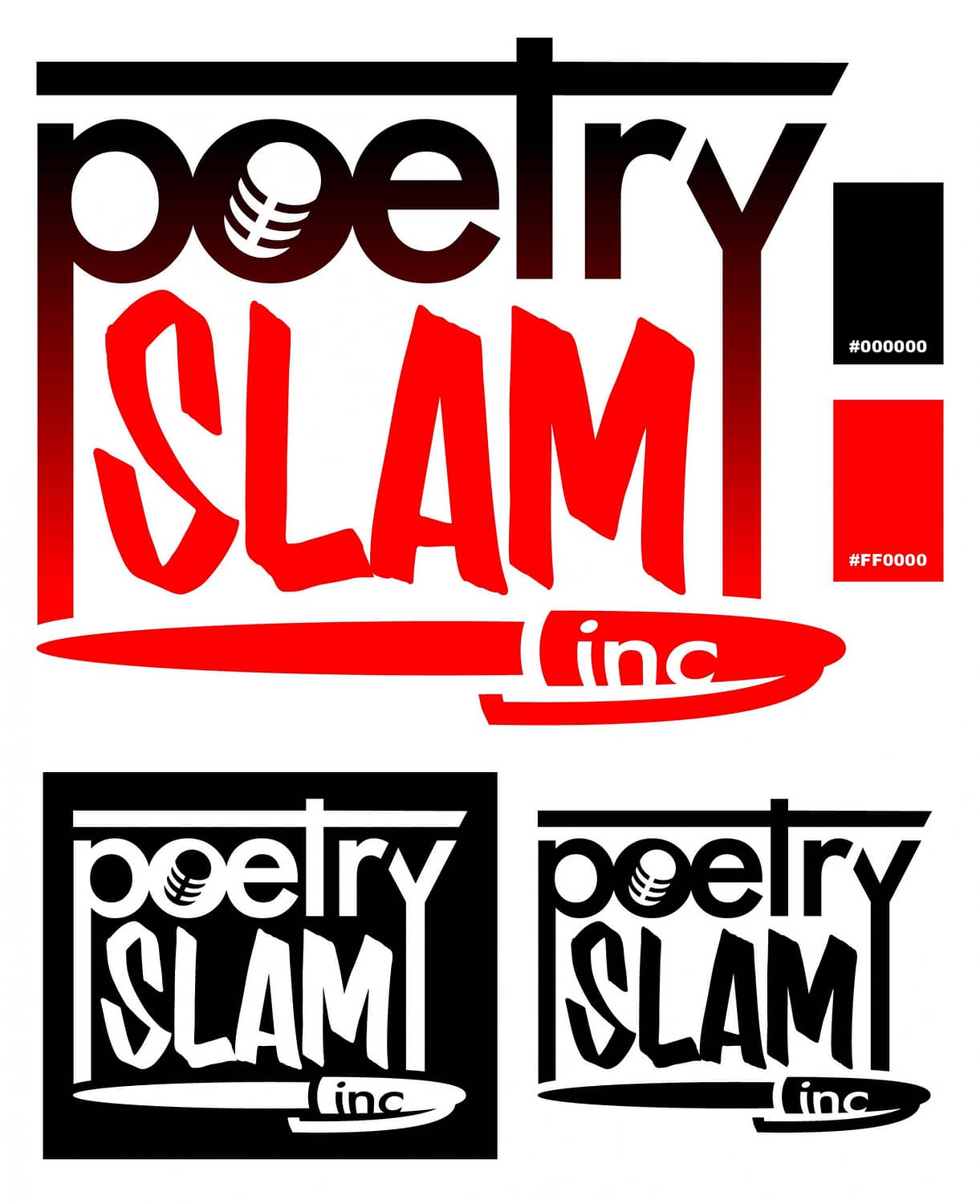Poetry Slam Inc logo redsign